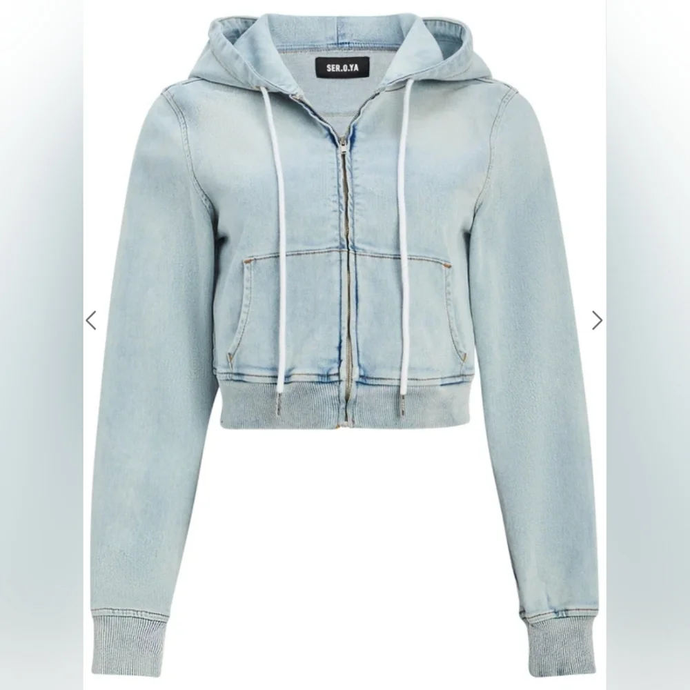 Ser.o.ya Edith Terry Cropped Hoodie size S - Picture 5 of 10